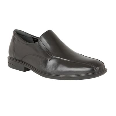 Lotus Since 1759 Black leather 'Chiltern' slip on shoes